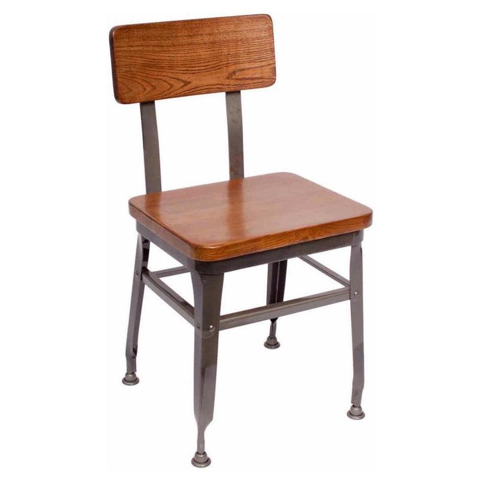 Chaise HARRIS with wooden backrest