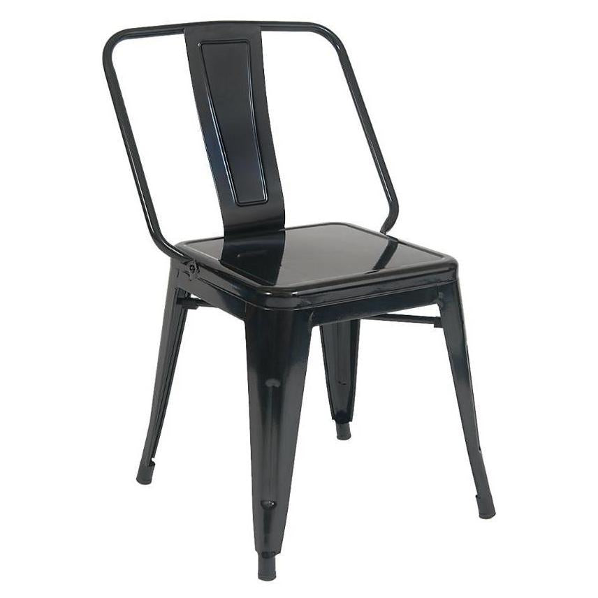 Dining chair in steel style STEELX