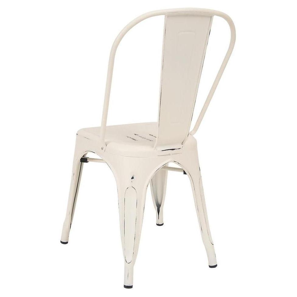 Chaises intérieures en acier patiné