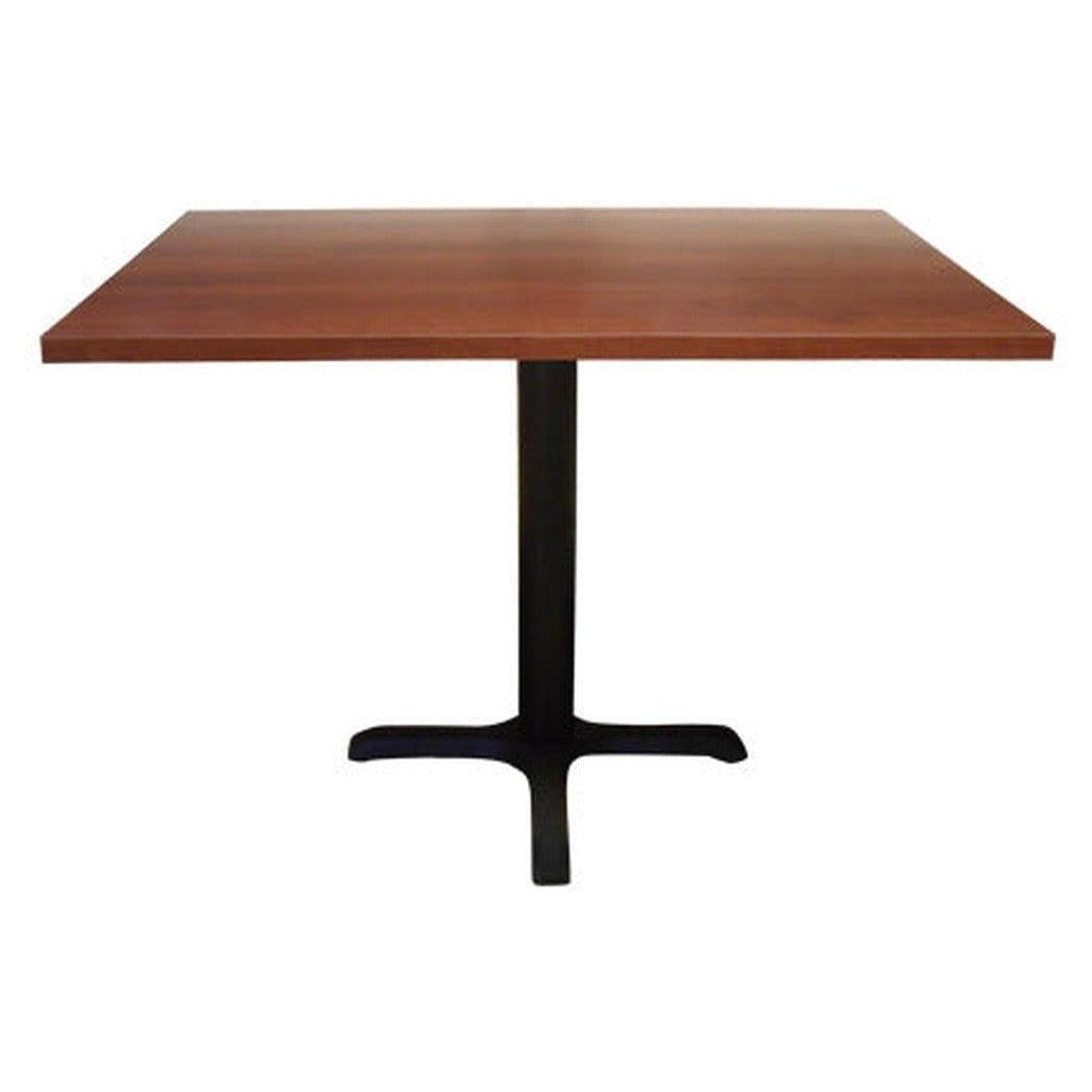 Indoor laminated table top with straight edge