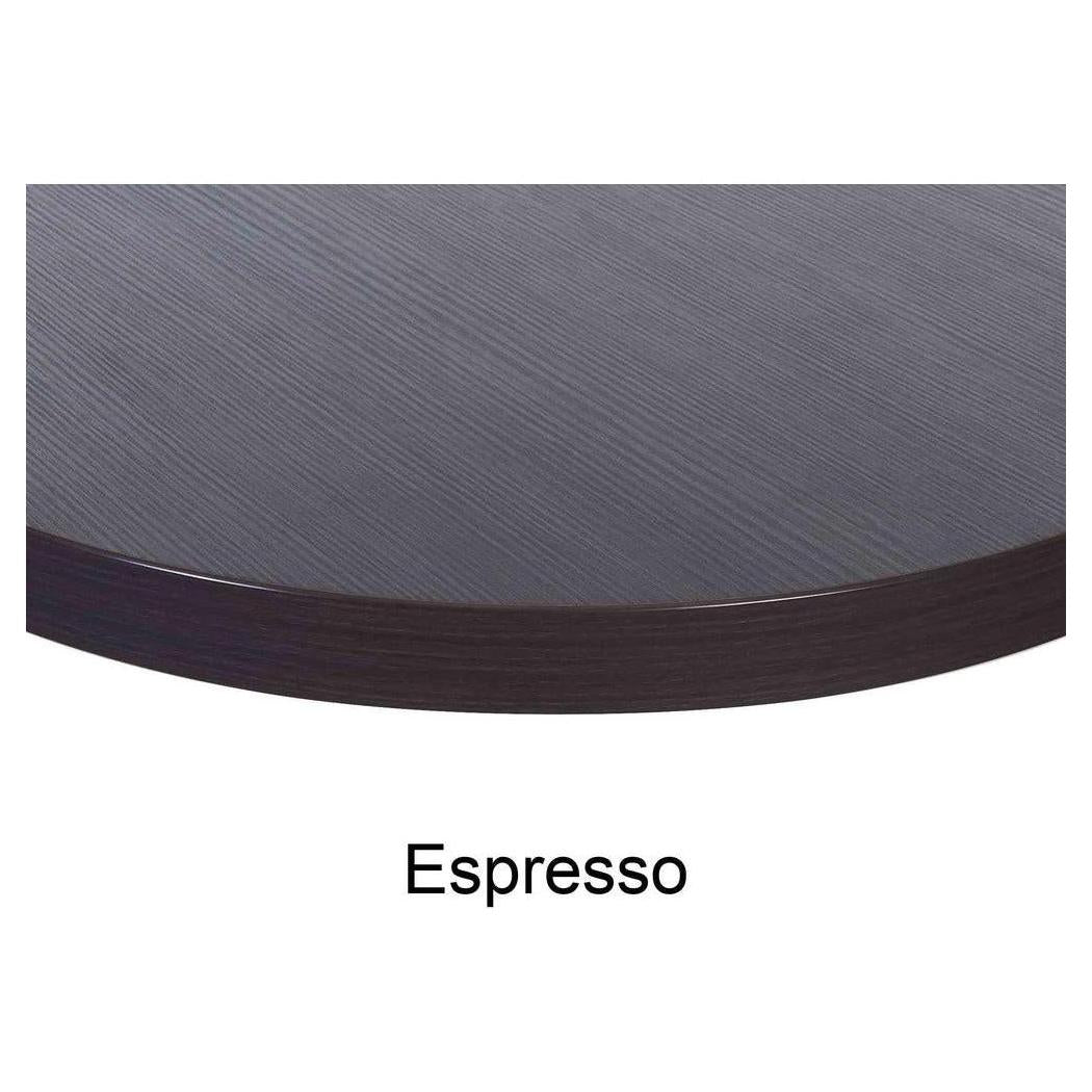 Placa de mesa laminada acabado espresso