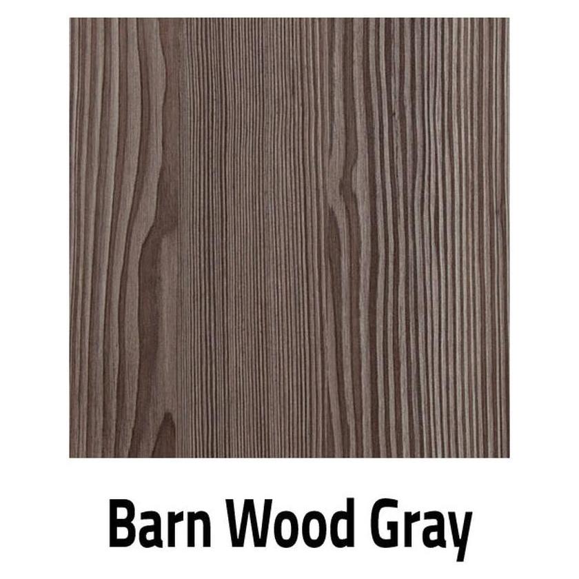 Placa de mesa fabricada con acabado de madera de granero gris