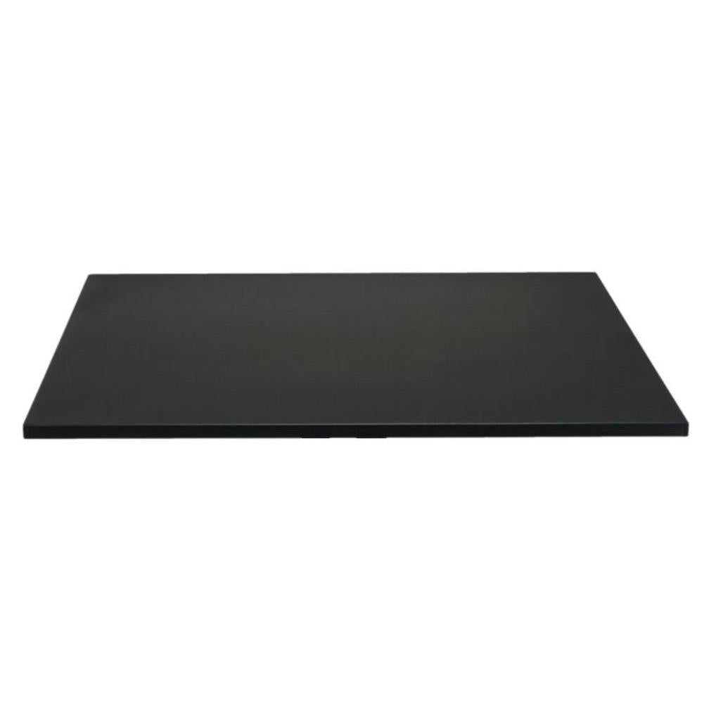 Outdoor black aluminum table tops
