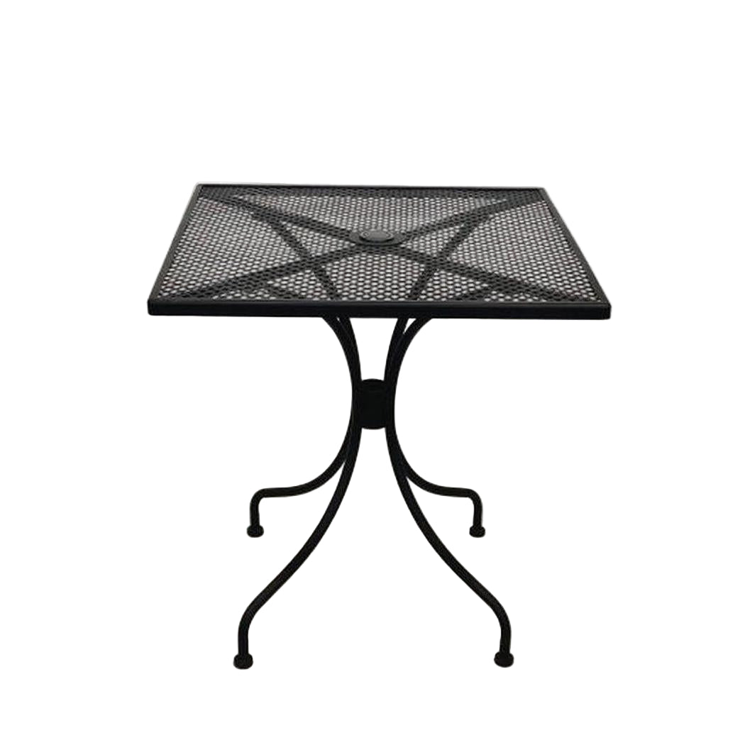 Outdoor Black Metal Mesh Patio Table