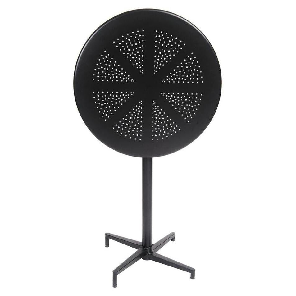 Table intérieure/extérieure ronde en métal – hauteur bar – 76 cm