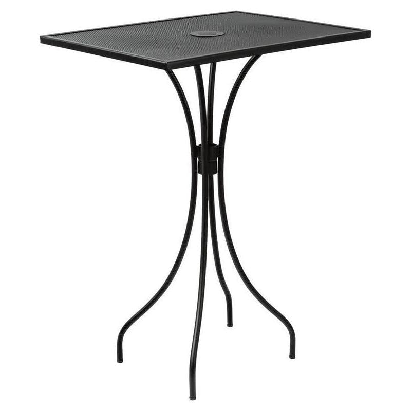 Outdoor table CUERNAVACA with black mesh - bar height