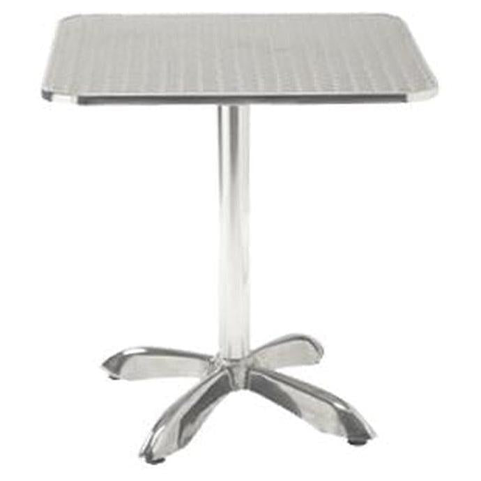 Indoor/Outdoor Square Aluminum Patio Table 70 cm