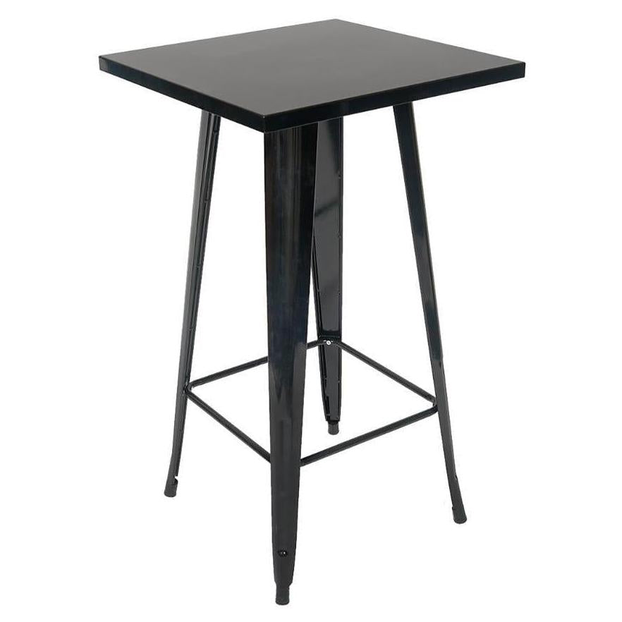 Table hauteur bar carrée en acier style STEELX 61 cm