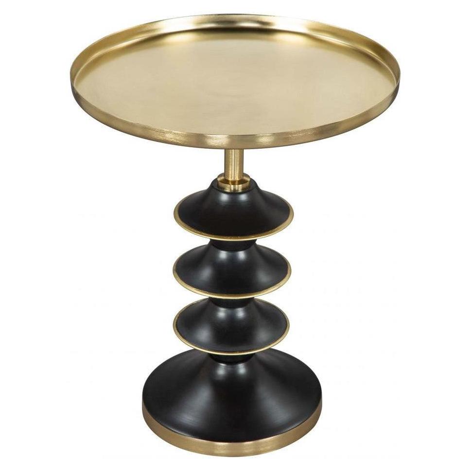 Table d’appoint FIREST or et noir