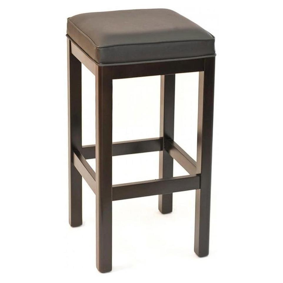 Taburete de bar sin respaldo con asiento de haya europea