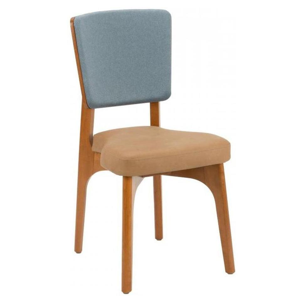 Chaise basse ouverte carrée en hêtre européen entièrement rembourrée