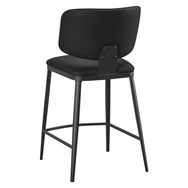 Bar stool CLAUDIErain in padded metal
