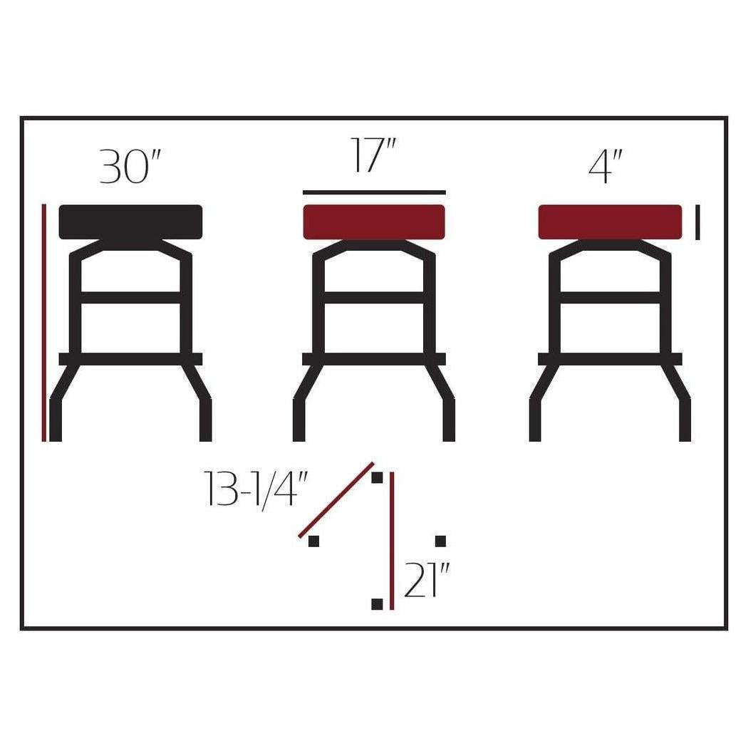 Tabouret de bar BIPZ avec piétement pivotant chromé