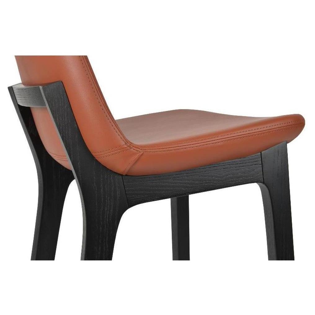 Tabouret de bar DUNDCH avec dossier poignée bois