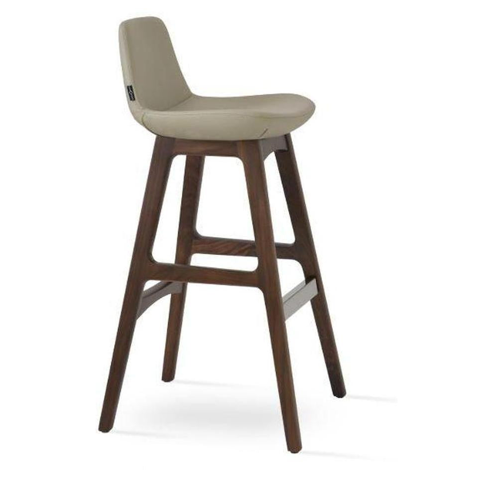 Taburete de altura de mostrador DUNDCH de madera