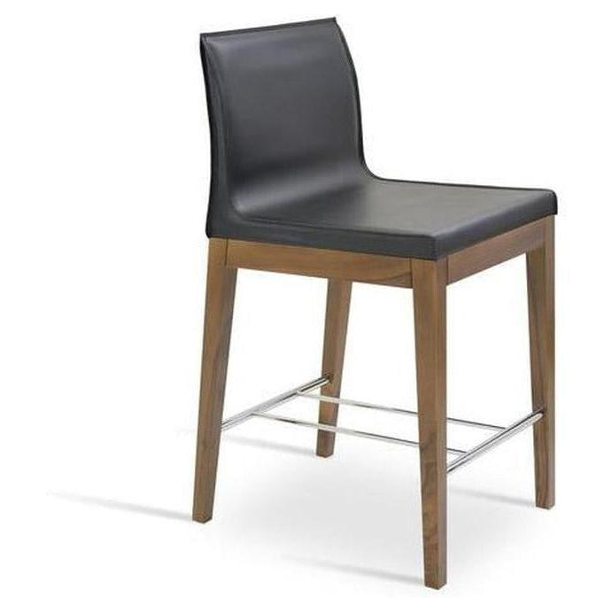Tabouret hauteur comptoir SILVINO en bois