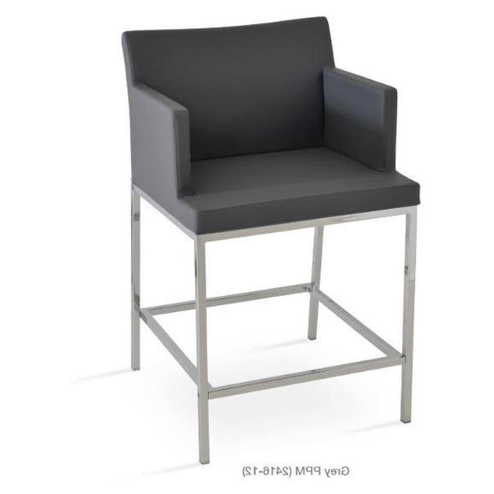 Tabouret hauteur comptoir Soho chromé