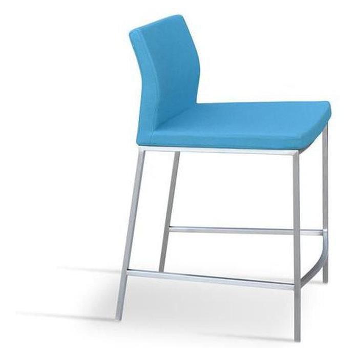 Tabouret hauteur comptoir LINTAL chromé