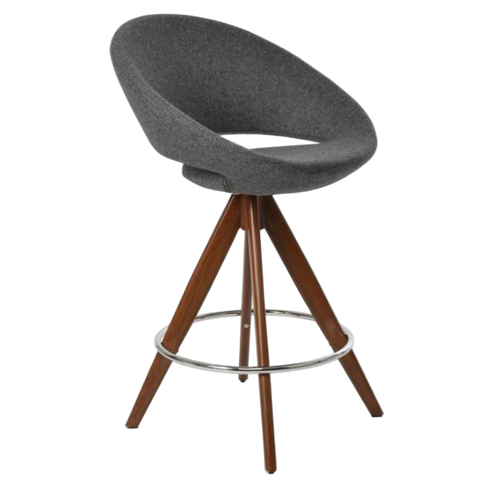 Taburete de altura de mostrador Crescent pirámide MW giratorio