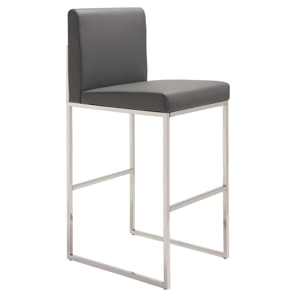 Tabouret de bar BALOTEL gris