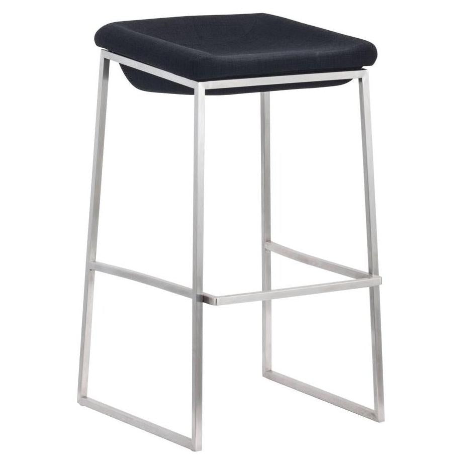 Tabouret de bar GRAGGI gris foncé