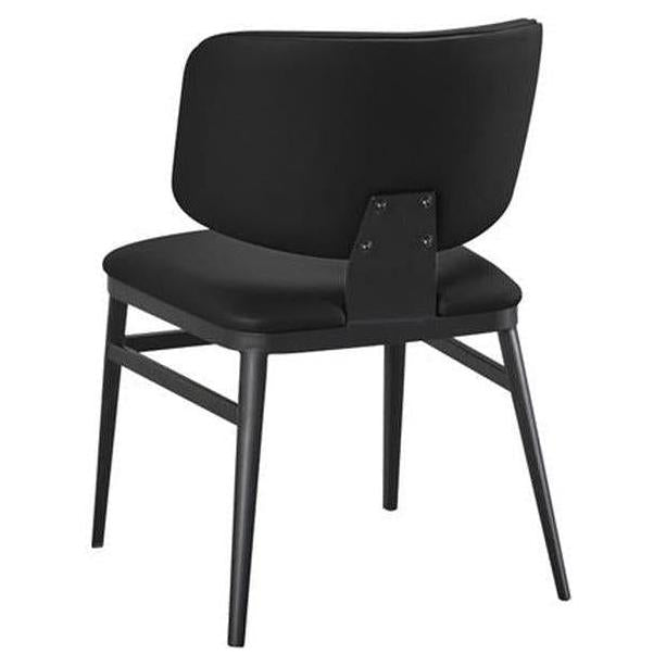 Chaise de salle à manger CLAUDIEraine en métal rembourré