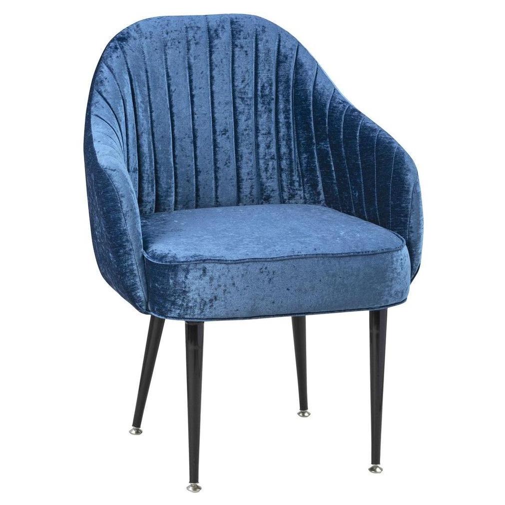 Fauteuil moderne rembourré sur mesure avec dossier à canaux