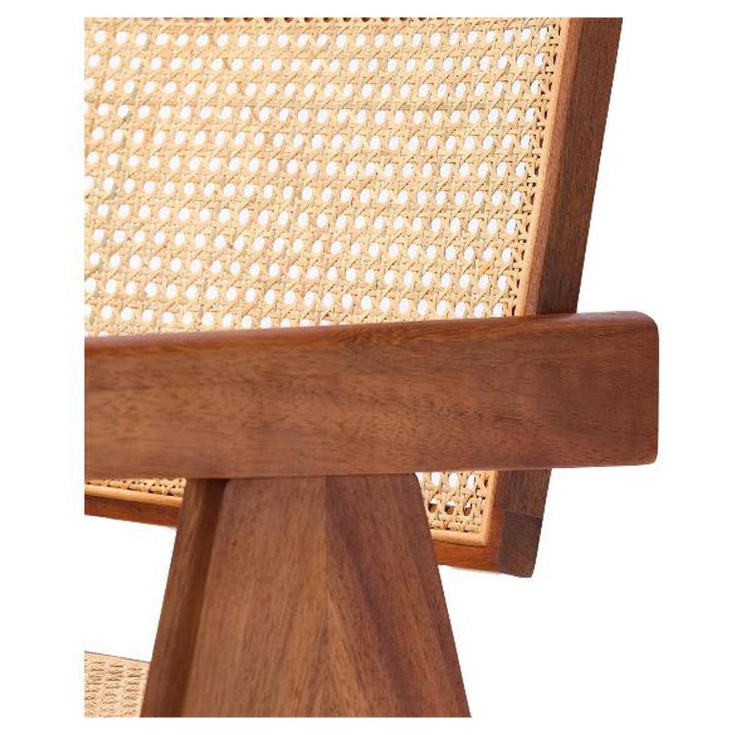 Fauteuil ANTOINE YU en teck avec tressage intégral