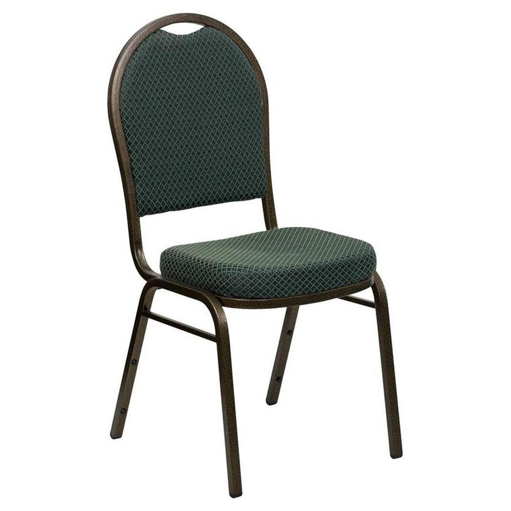 Chaise de banquet empilable TITAN à dossier dôme, structure gold vein