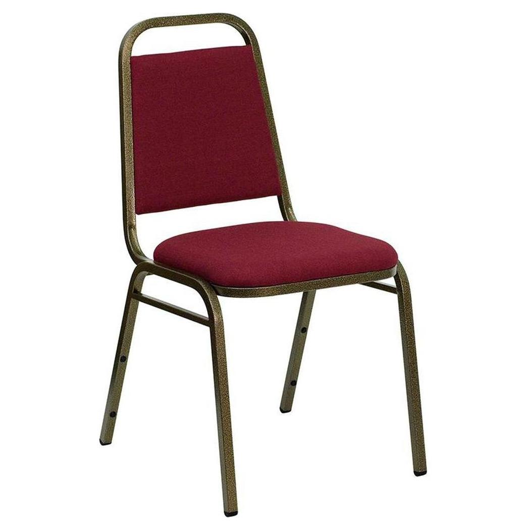 Stackable TITAN banquet chair with trapezoidal backrest, copper vein structure