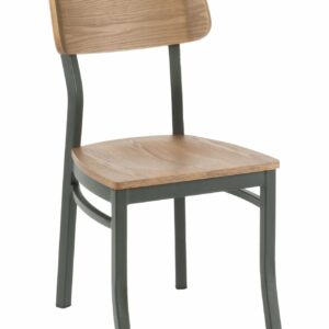 Silla moderna apilable de metal