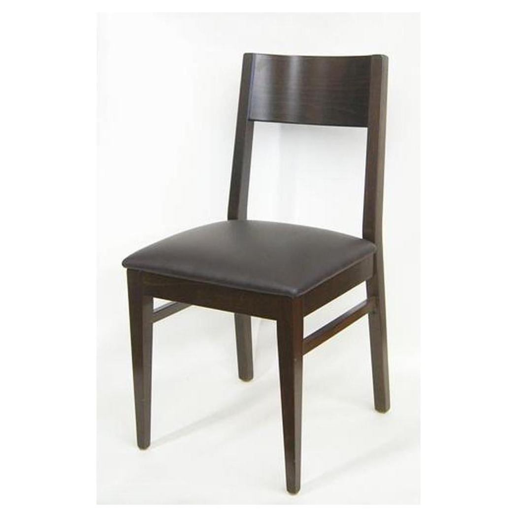 Chaise de haya europea con respaldo alto tipo panel