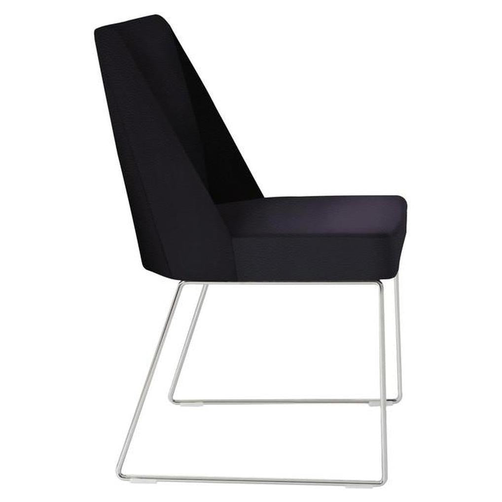 Chaise C+ Wire sur piétement traîneau