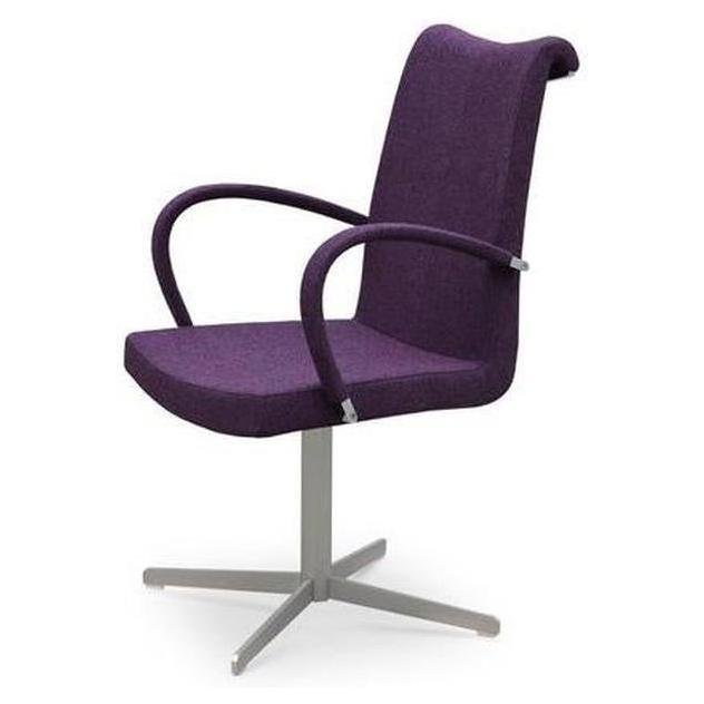 Fauteuil Tulip avec accoudoirs sur piétement 4 branches