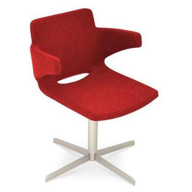 Fauteuil MONTENEGRO avec accoudoirs sur piétement 4 branches