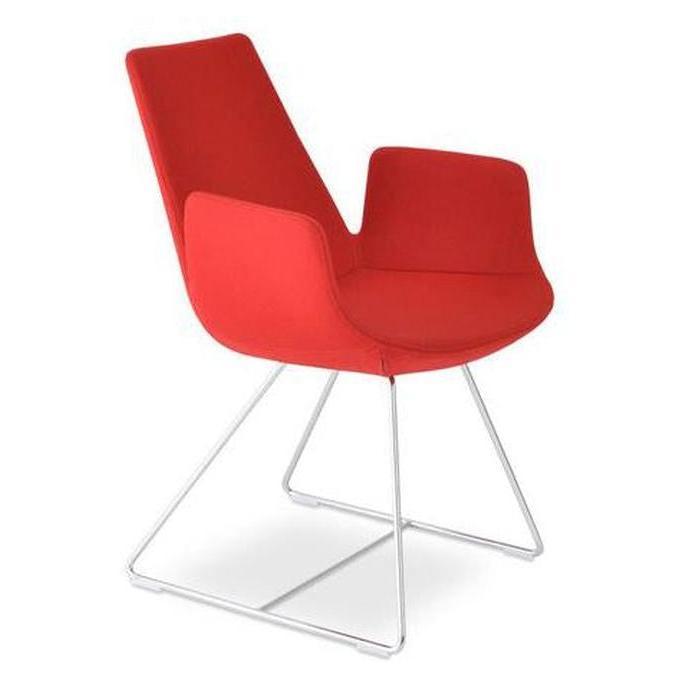 Sillón VILETTEX con reposabrazos de alambre