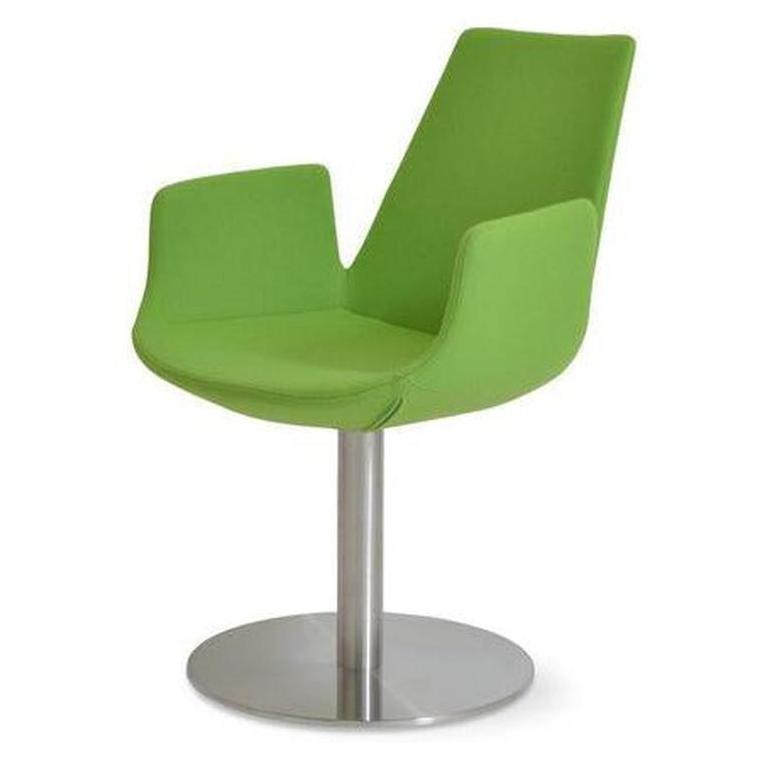 Sillón VILETTEX con reposabrazos y asiento redondo