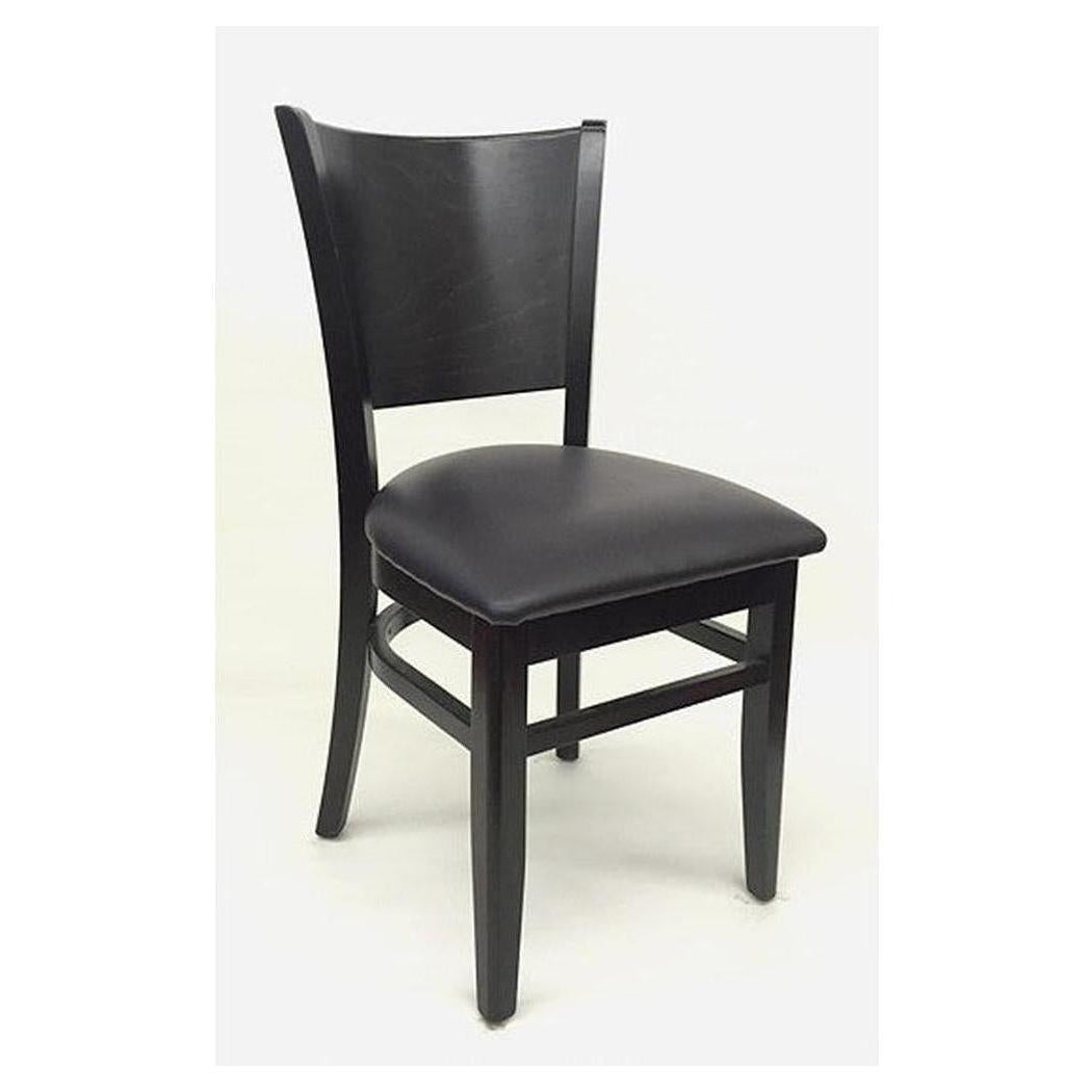 Chaise de haya europea tapizada con respaldo completo a medida