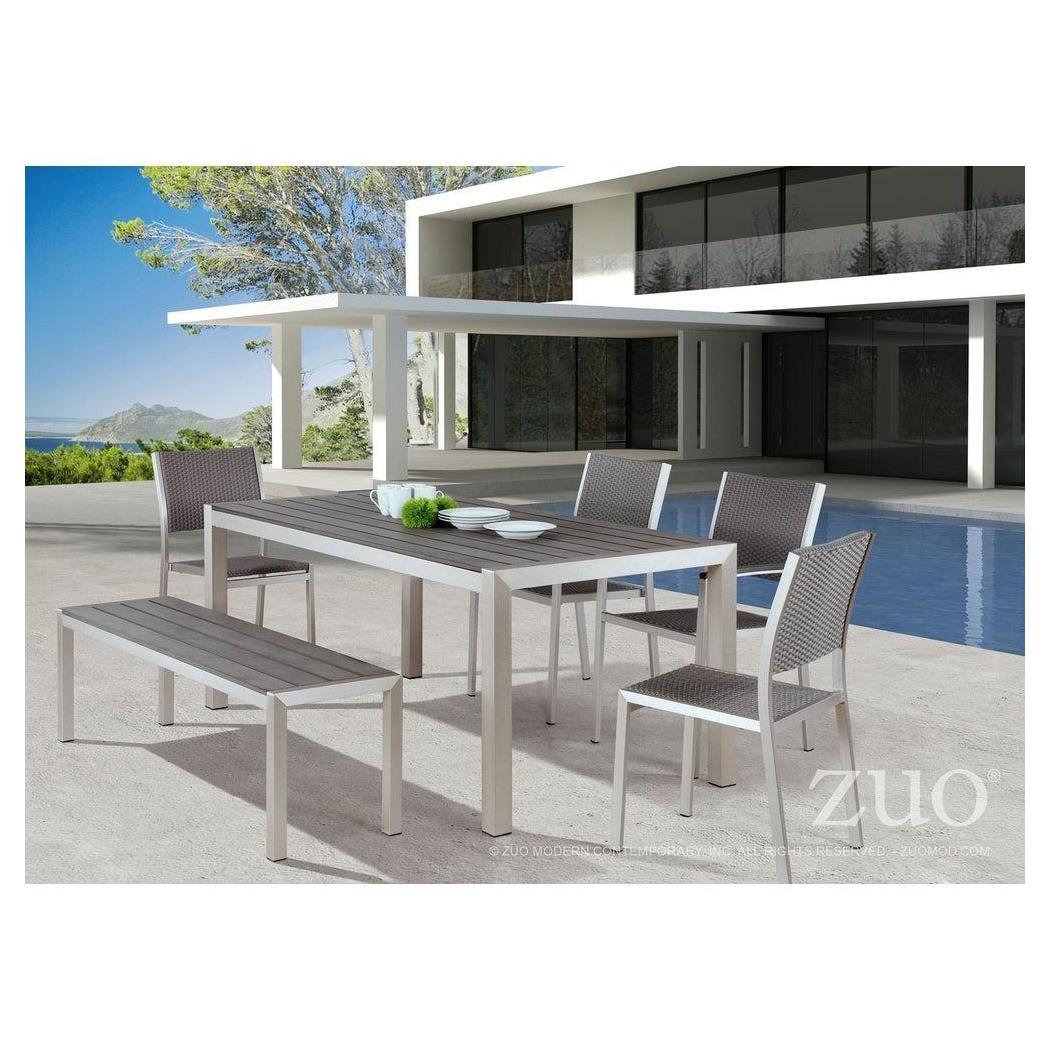 Sillón exterior Ciudad de aluminio cepillado