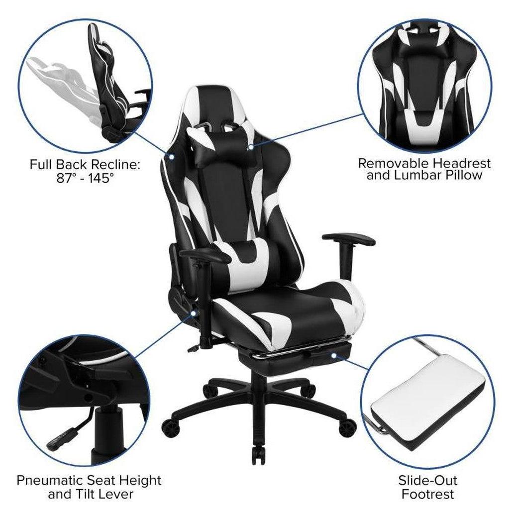 Ergonomic Chair X30 - Reclining Racing Style Backrest