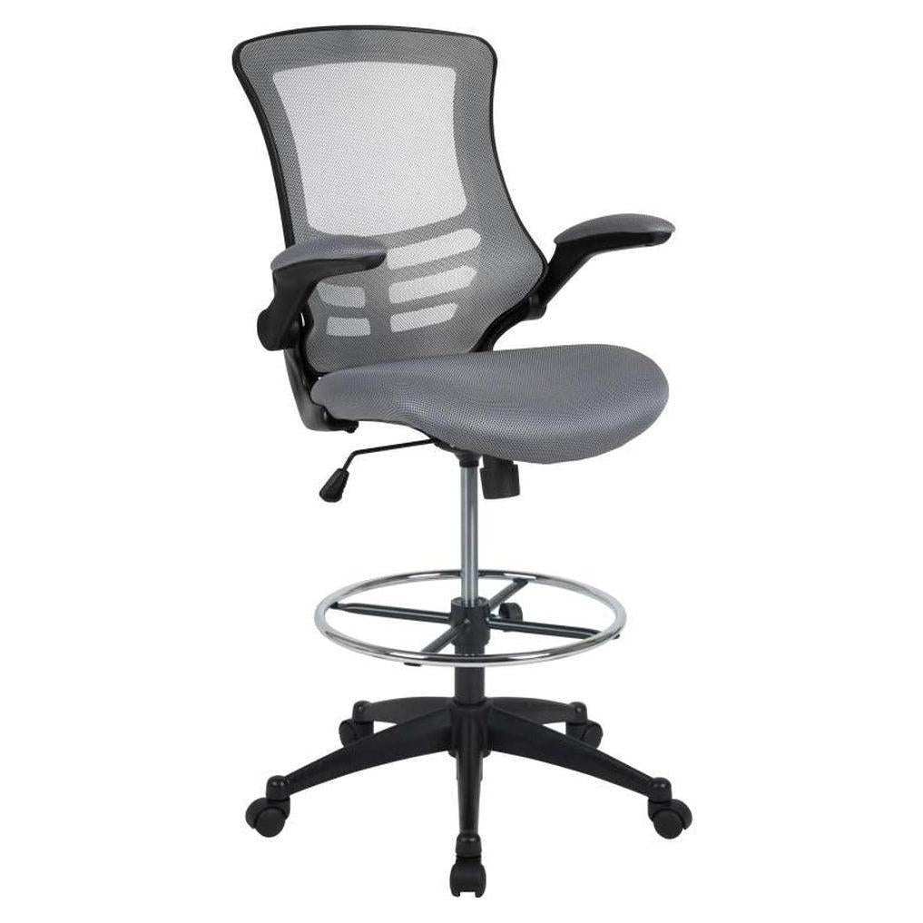 Ergonomic Ergoshow Chair - Medium Back in Dark Gray Mesh