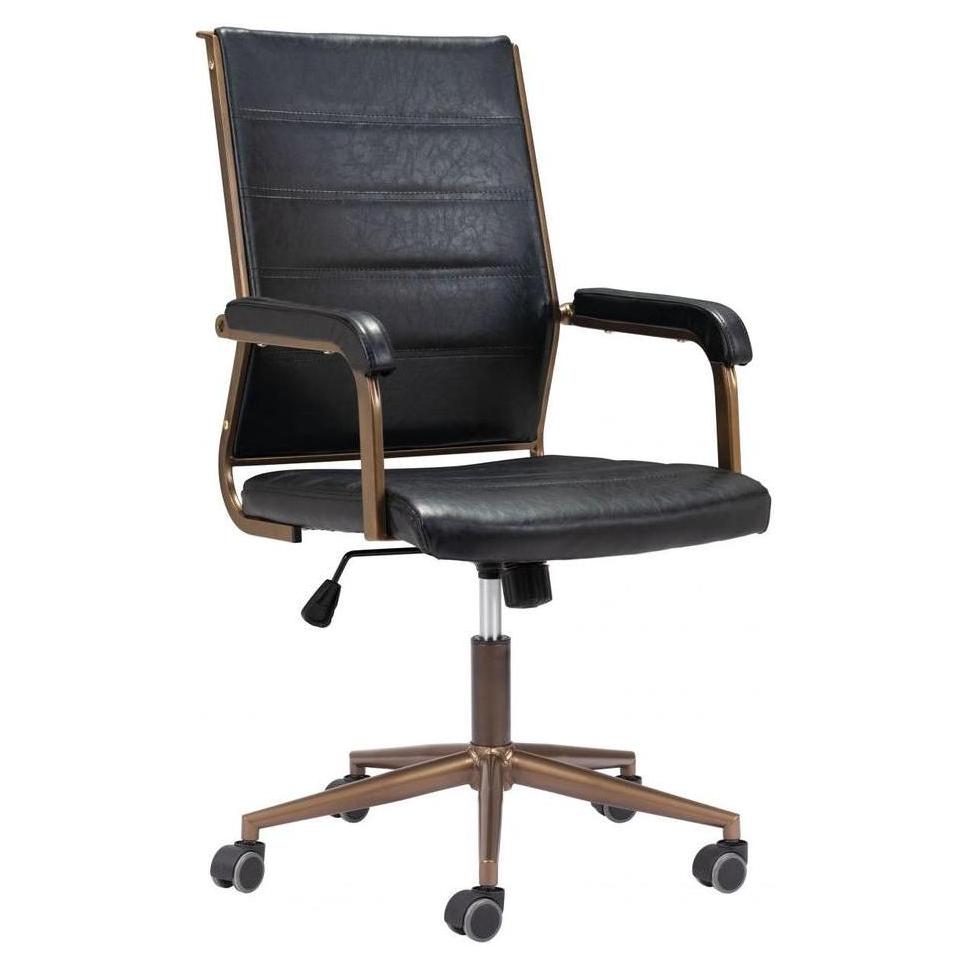 Chaise de bureau Vedra – Noir vintage