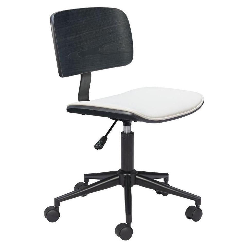 Chaise de bureau Genesys – Noir & blanc