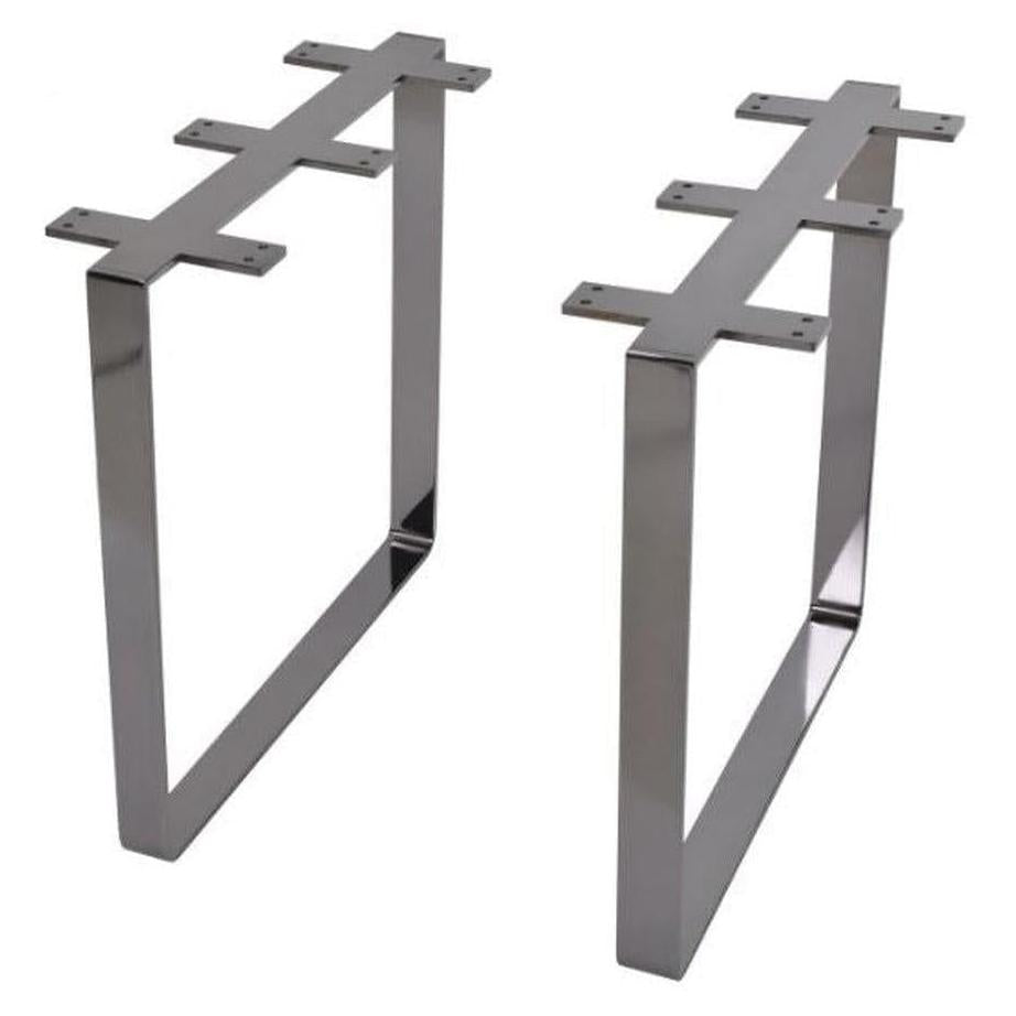 Patas de mesa de acero macizo tipo trineo