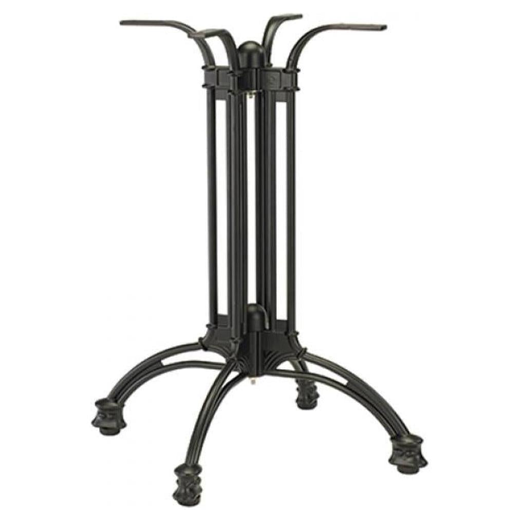 Base de mesa exterior de aluminio termolacado negro de 61 cm