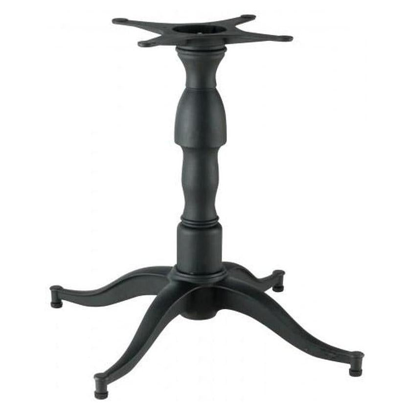 Table base interior decorative in black cast iron cross 81 cm