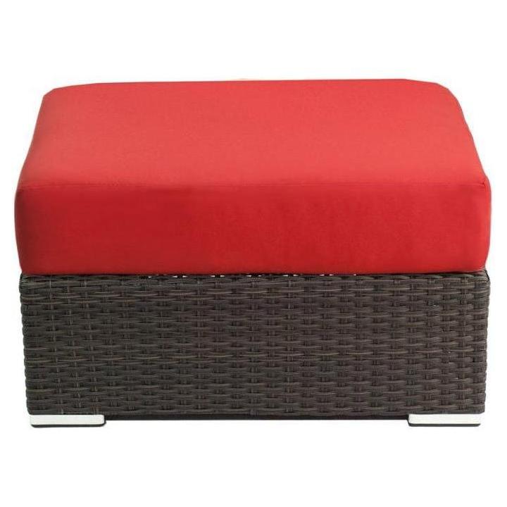 Pouf BOGATELL BEACH outdoor synthetic resin wicker pouf