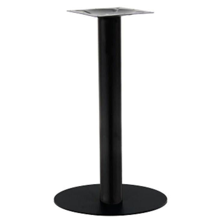 Piètement de table extérieur rond en acier noir Ø20" hauteur repas
