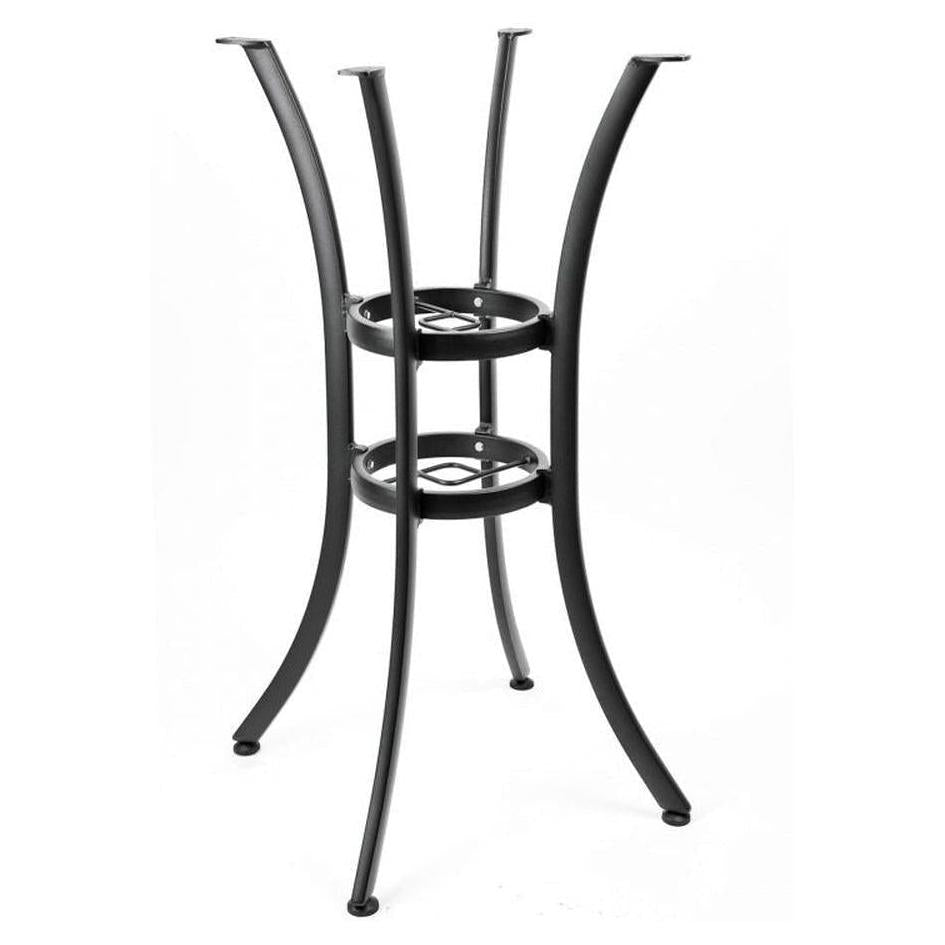 Base de mesa exterior de aluminio estilo caja altura bar