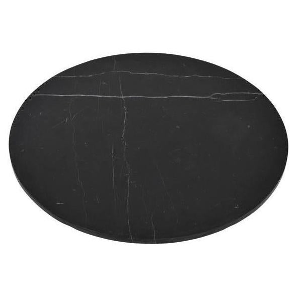 Italian black marble table top